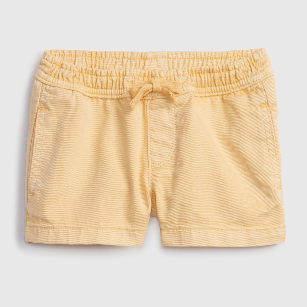 GAP- Toddler Gen Good Pull-On Shorts with Washwell, 18-24M, Yellow Sun